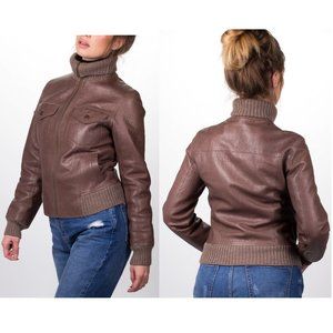 Hermes Leather Bomber Jacket